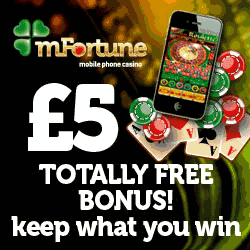 mFortune Casino Bonus – £5 No Deposit Bonus