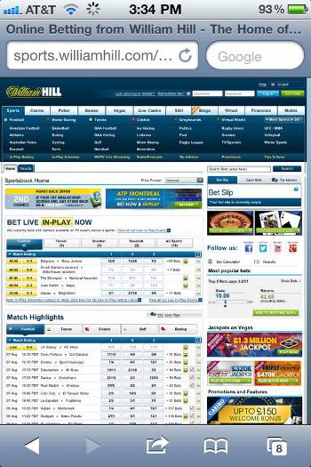 Online sports betting william hill