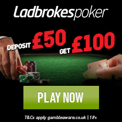 Ladbrokes Poker Promo Code BONUSBETS for £1200 + 29.4% Rakeback