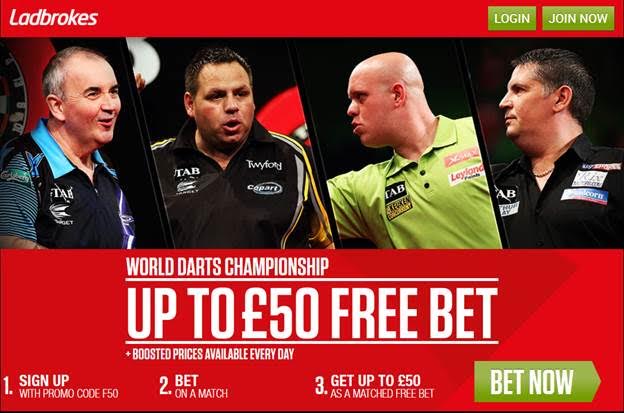 Ladbrokes Early Christmas Price Boosts – Vardy, Darts PDC & More