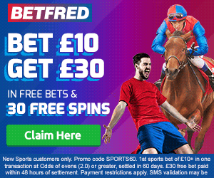 Betfred Casino Welcome Bonus for 50 Free Spins – No Promotion Code