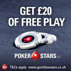 PokerStars Bonus Code for £20 Free Play