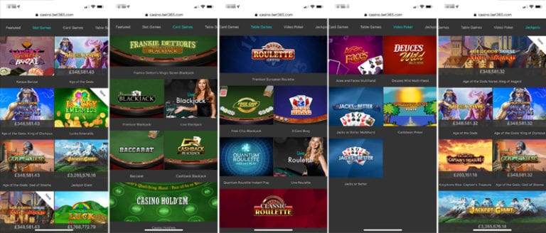 bet 365 mobile casino