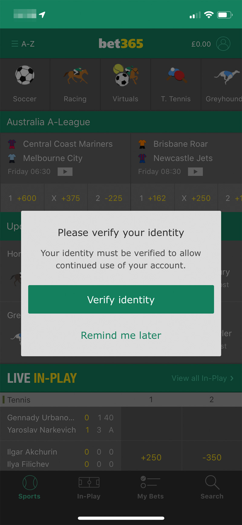 Bet365 sports app sign up